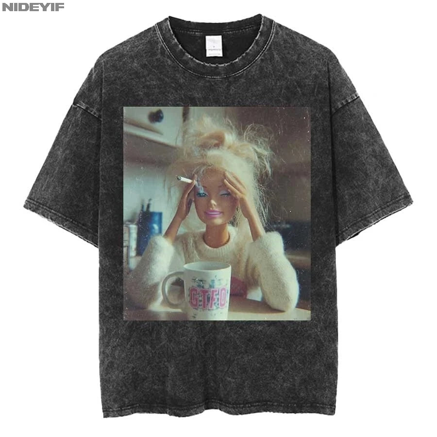 Doll Face Expression Meme Oversized Tee